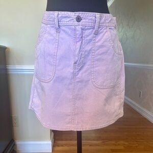 Gap Stretch Lilac-Pink Corduroy Skirt in Size 10